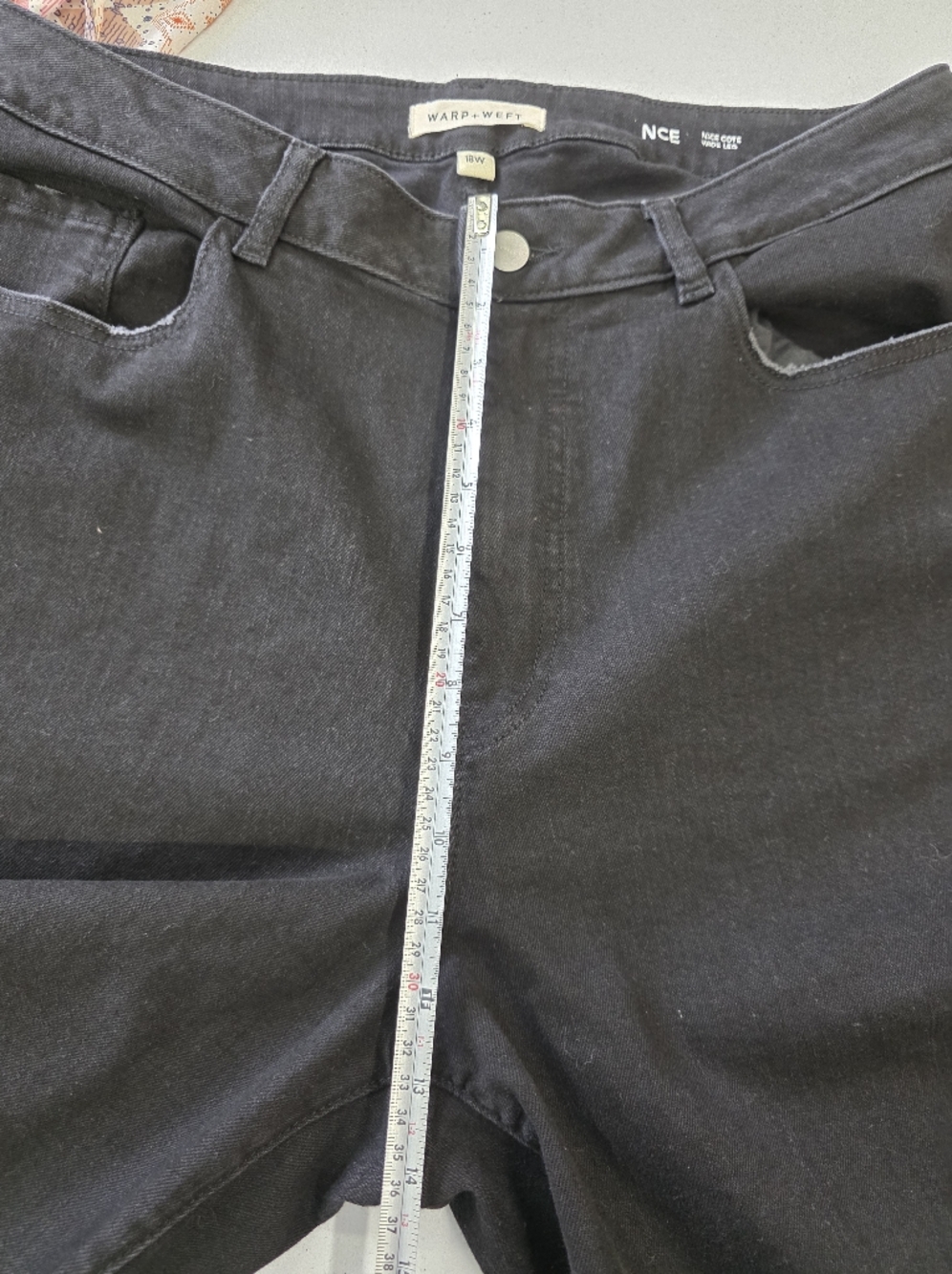 Warp + Weft NCE nice cote Wide Leg inkwell Black Jeans - Picture 4 of 14